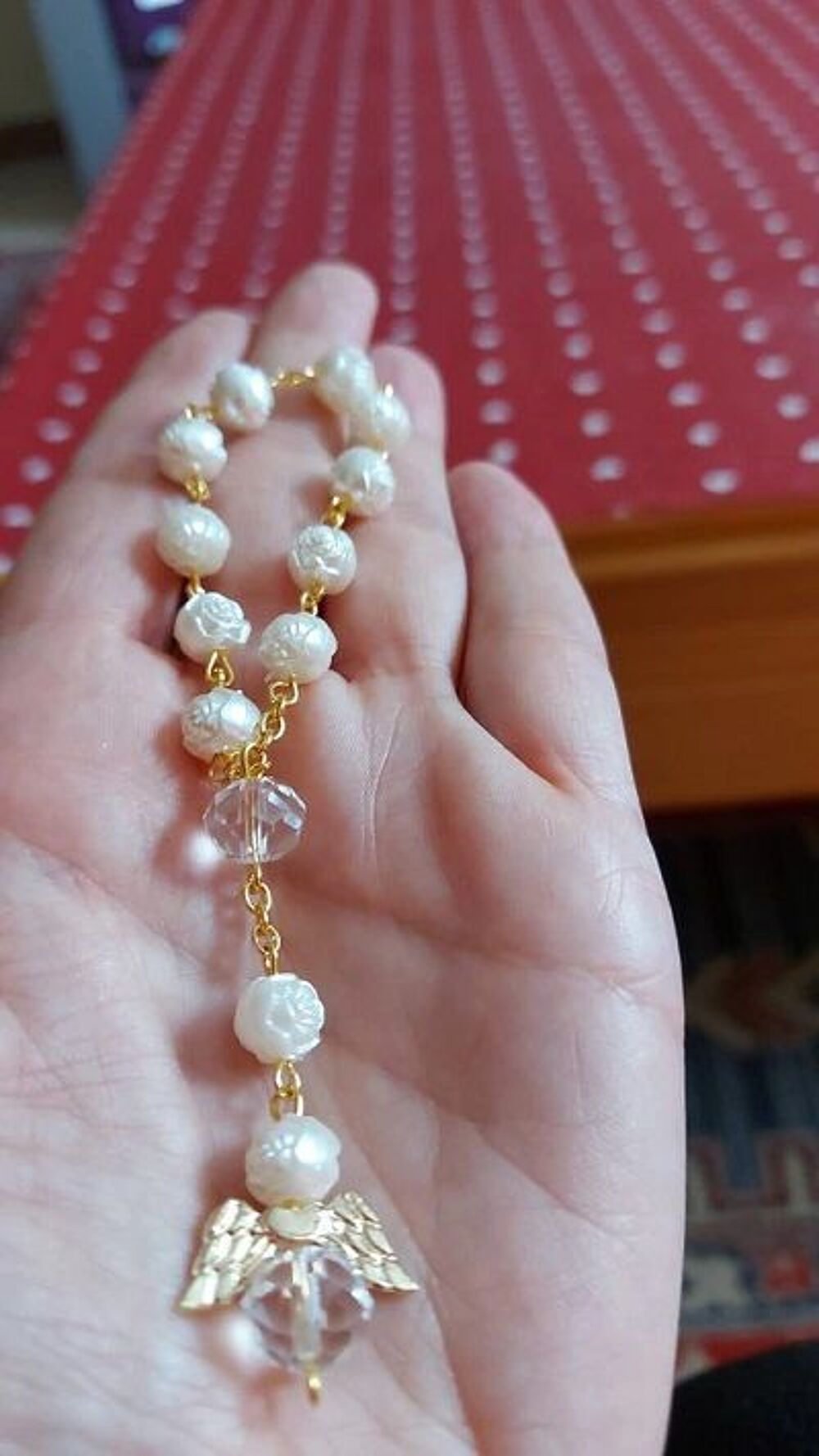 Mini chapelet ivoire &amp; Ange Bijoux et montres