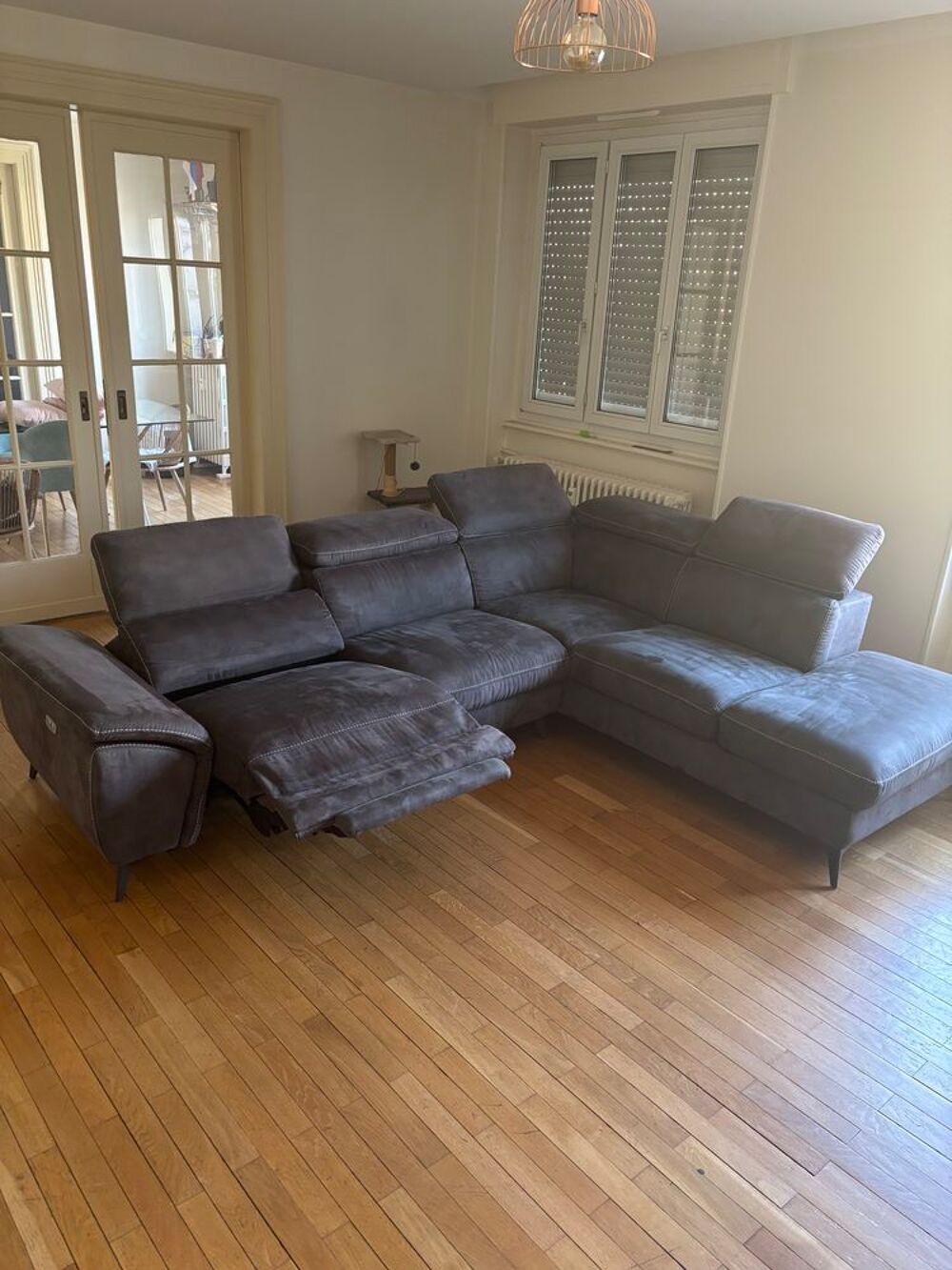Canap&eacute; angle droit relax &eacute;lectrique NEWPORT Meubles