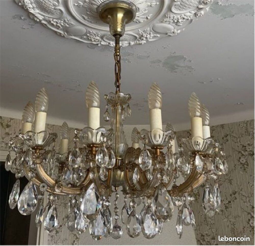 Lustre en cristal de Boh&egrave;me Décoration