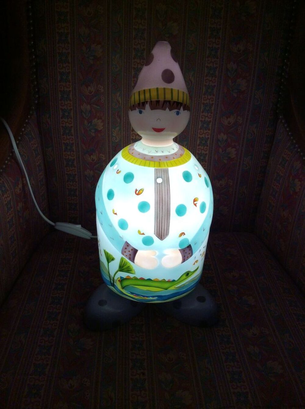 Lampe veilleuse enfantine L'Oiseau Bateau d&eacute;cor lutin Mobilier enfants
