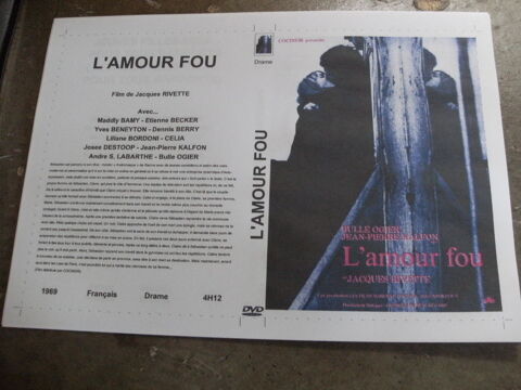 Film :   L 'amour fou   deux parties 65 Saint-M�dard-en-Jalles (33)