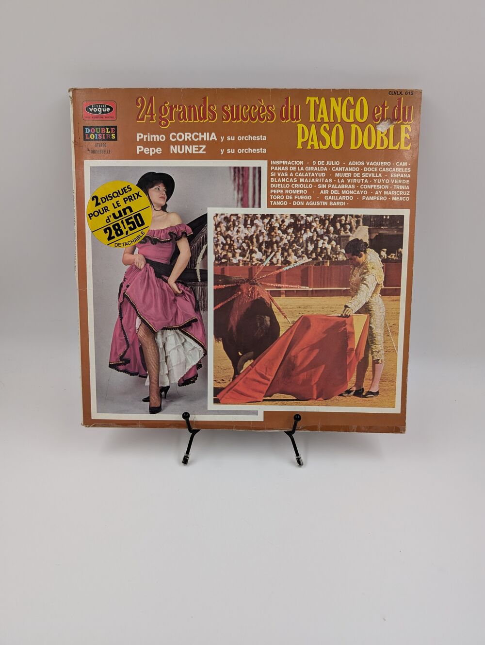 Vinyle 33 tours 24 Grands Succ&egrave;s du Tango et du Paso Doble.. CD et vinyles