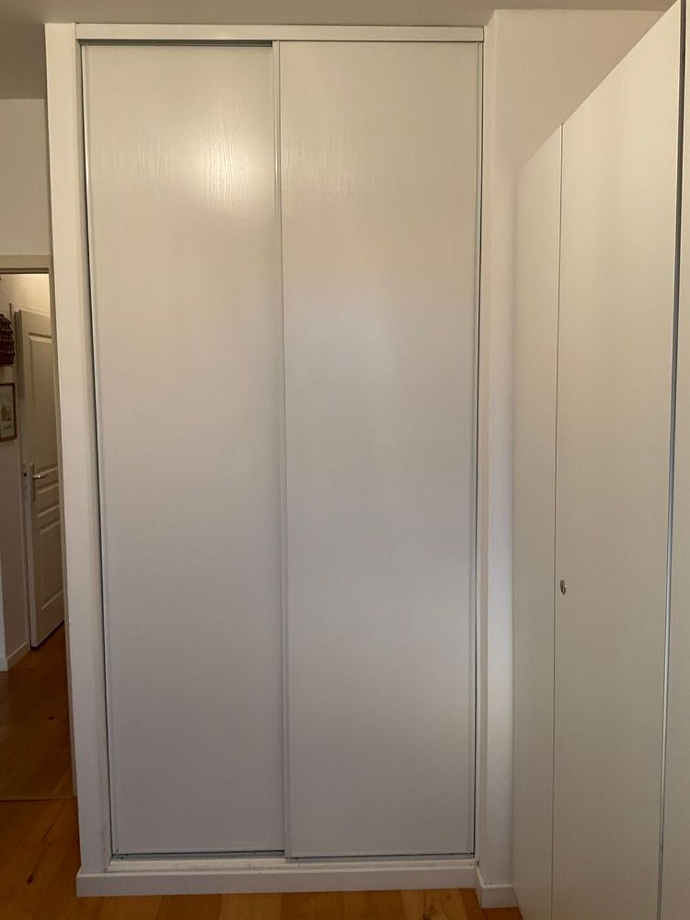 Porte armoire coulissante blanche 250cm x 66cm Meubles