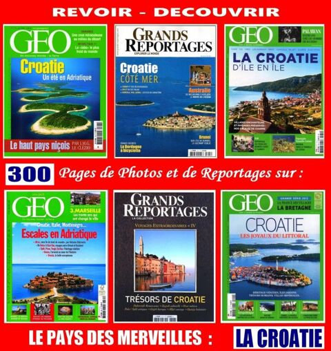 CROATIE - g�o - 300 PAGES / prixportcompris 20 Lille (59)