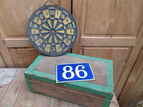 Ancienne Plaque �maill�e Num�ro de Maison 86 30 Loches (37)