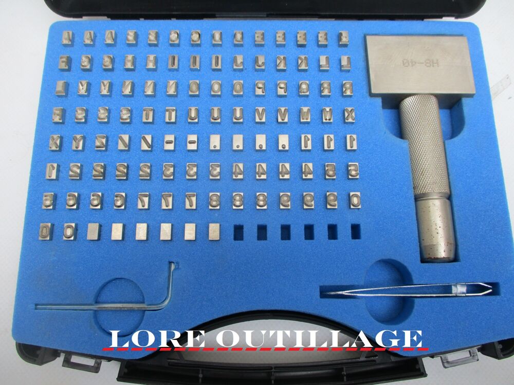 GRAVUREM Jeu de 100 caract&egrave;res &agrave; frapper Bricolage
