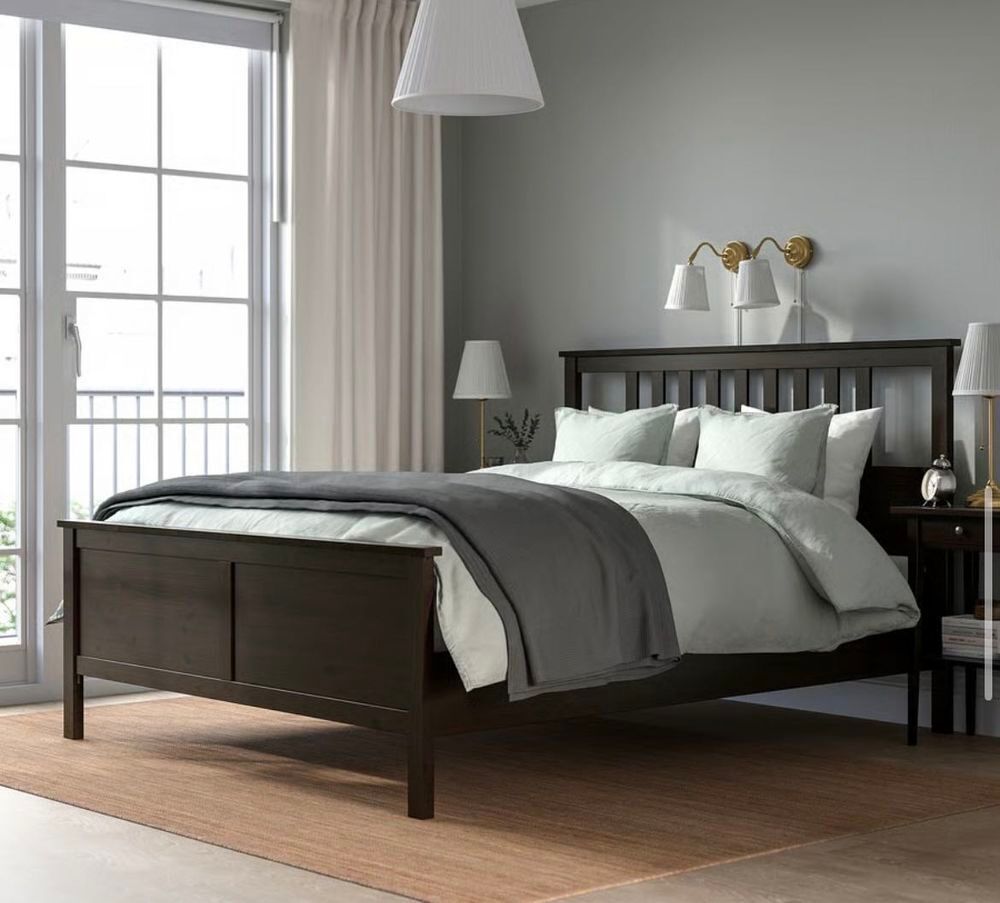 Lit double + dressing IKEA PAX complet (penderies/tiroirs/&eacute;tag&egrave;res) Meubles