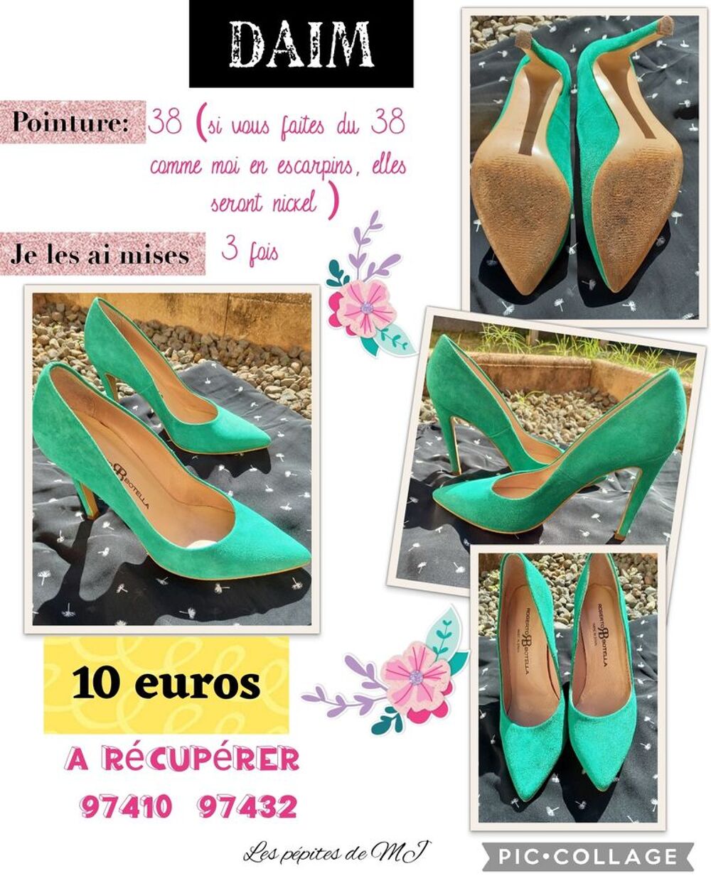 seconde main- Daim Chaussures