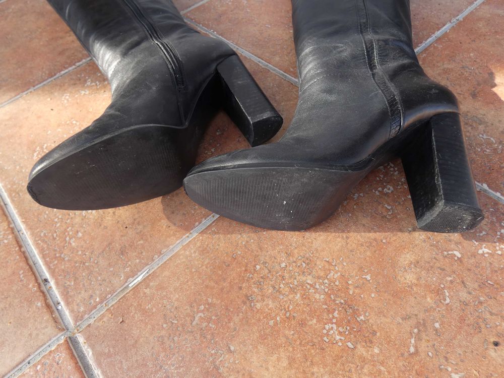 Bottes T. 39 CUIR Chaussures