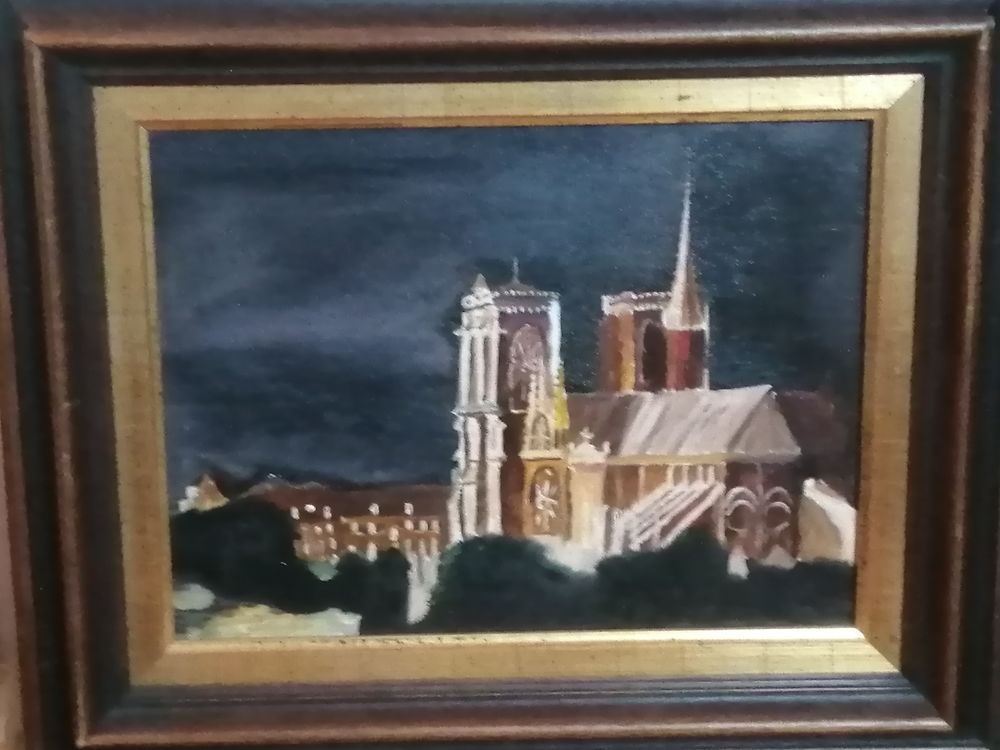 HUILE SUR TOILE/NOTRE DAME DE PARIS 