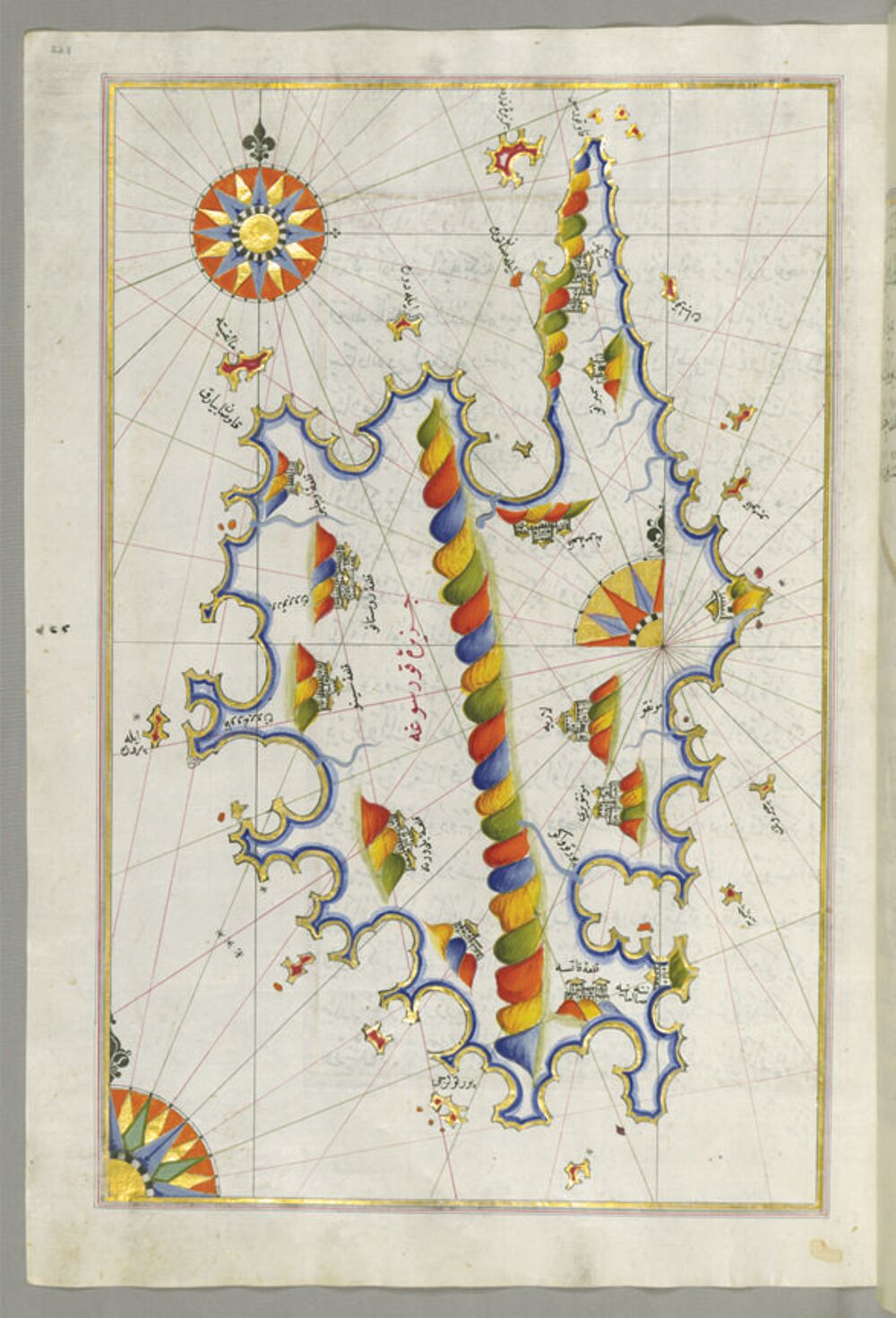 Reproduction de cartes anciennes de la Corse 