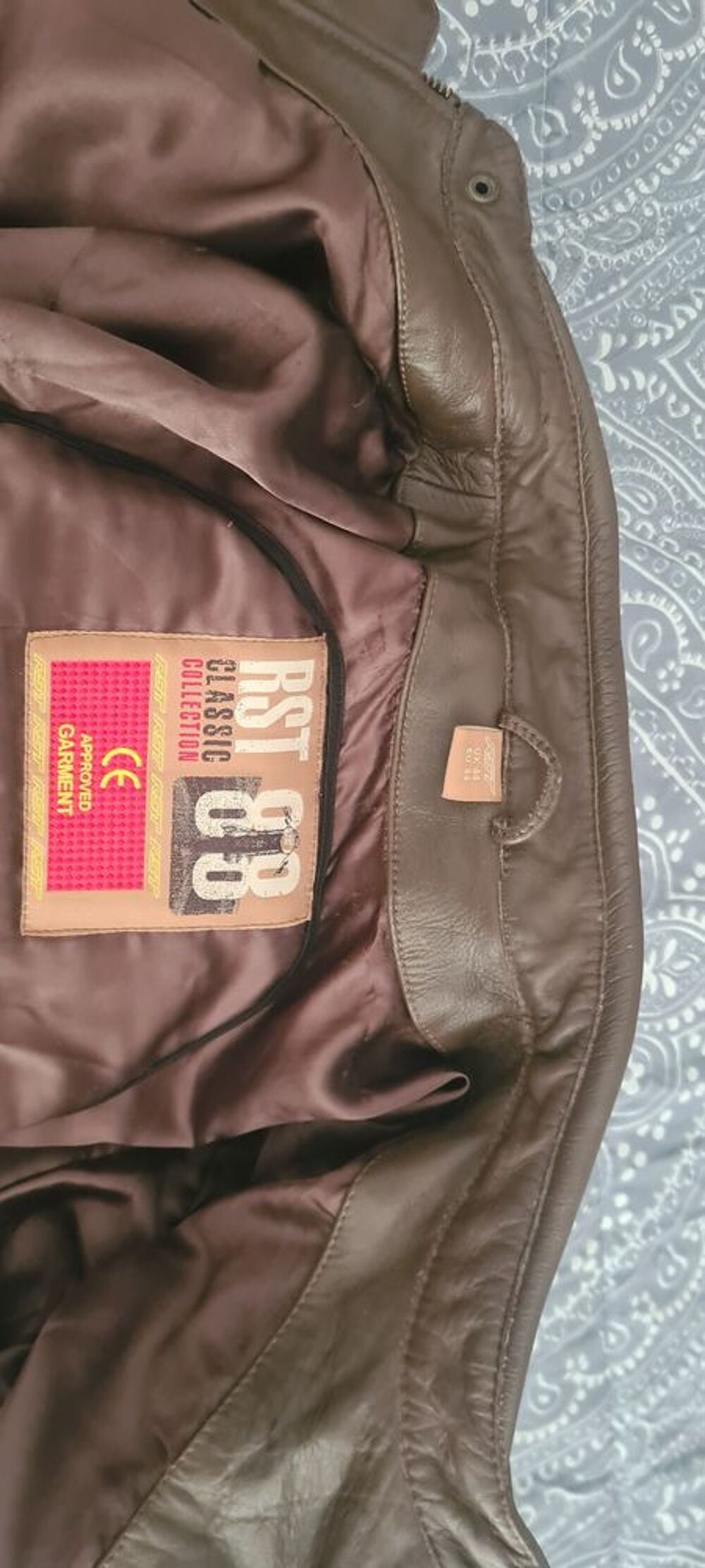 VESTE CUIR MOTO POUR HOMME RTS V�tements