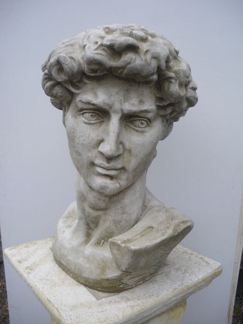 Statue Buste en pierre, David 199 Chteau-l'vque (24)