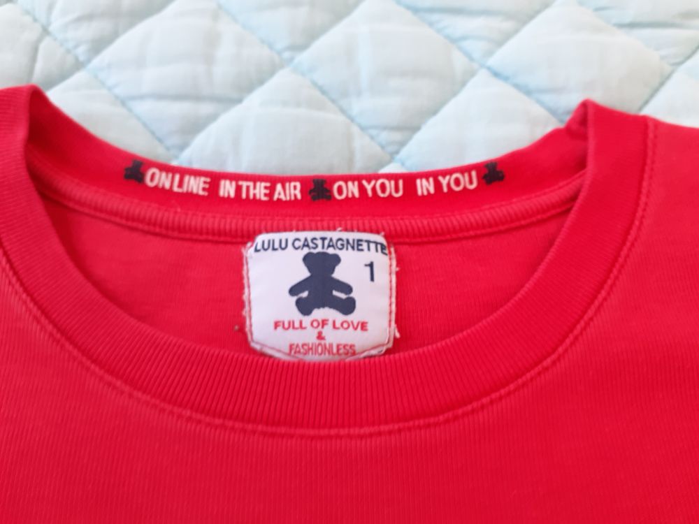 HAUT femme "LULU CASTAGNETTE" rouge T1 Vêtements