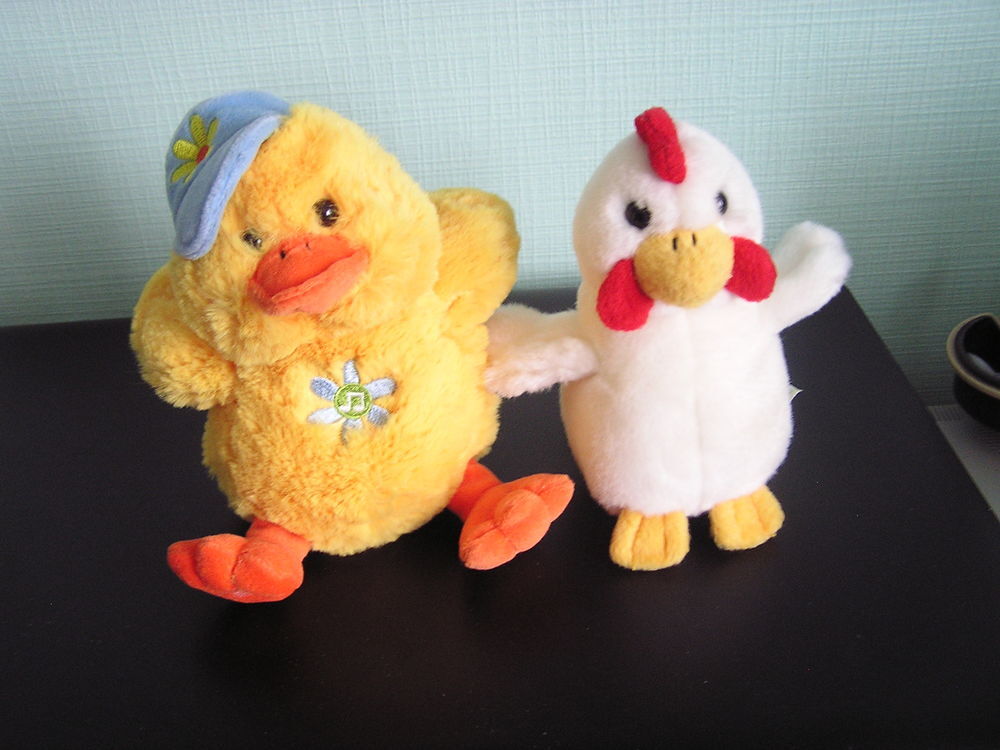 Peluches CANARD et POULE Jeux / jouets