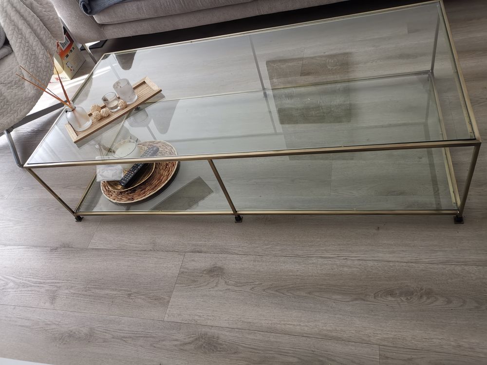Table basse en verre tremp&eacute; Meubles