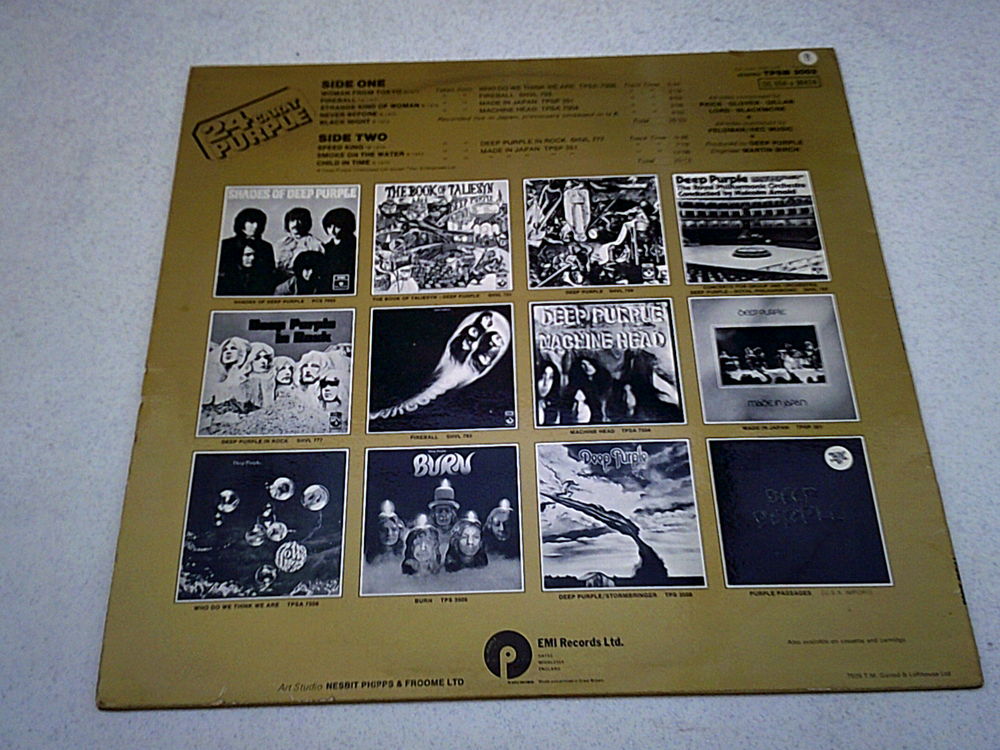 DEEP PURPLE - Album Vinyle 33 T - Pressage Original de 1975 CD et vinyles