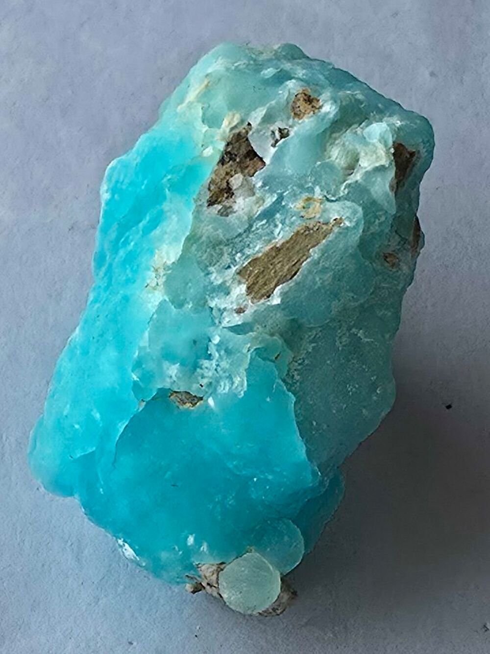 H&eacute;mimorphite Bleue Mamelonn&eacute;e du Congo-Pierre de Collection 