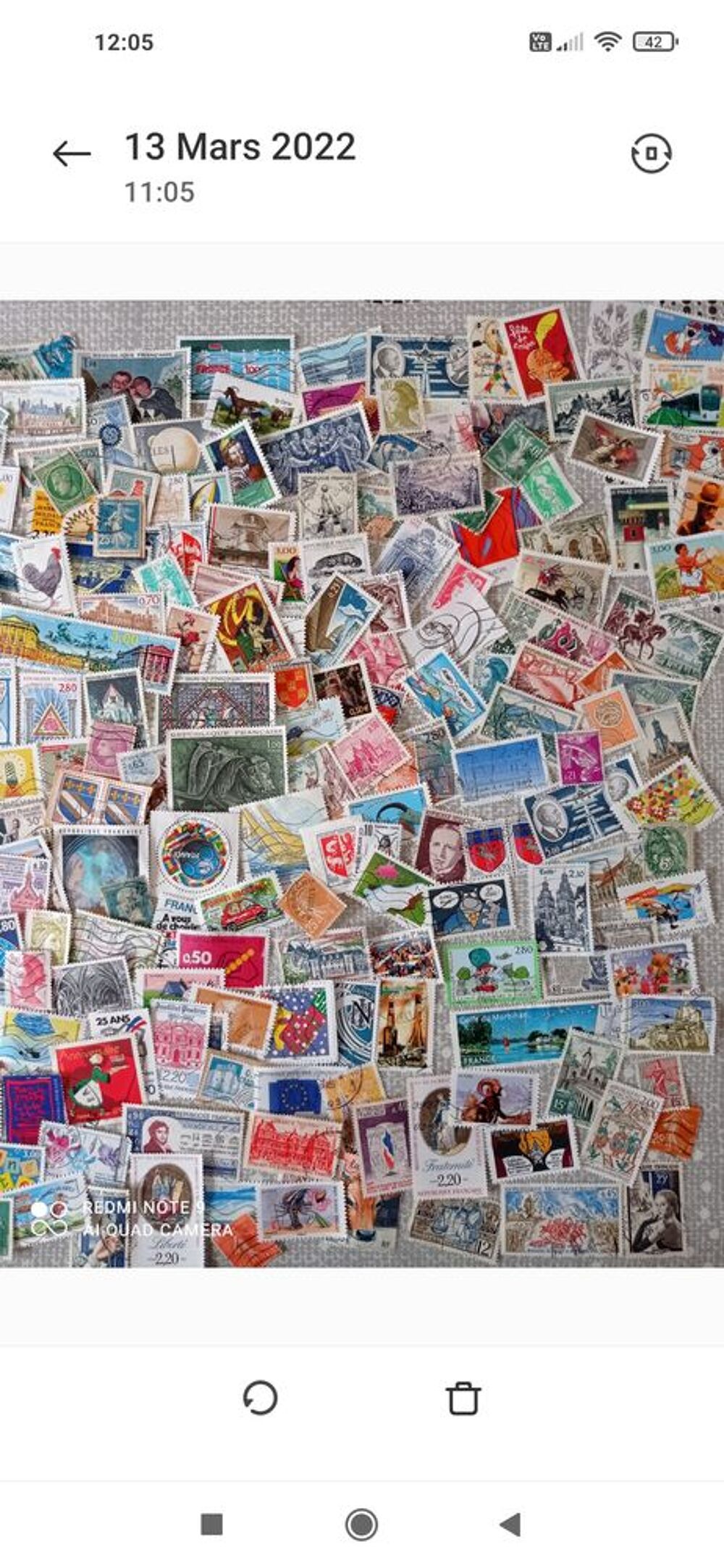 1000 timbres de France 