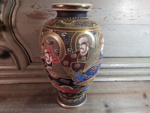 Ancien Vase Satsuma Famille Chimazu 120 Loches (37)