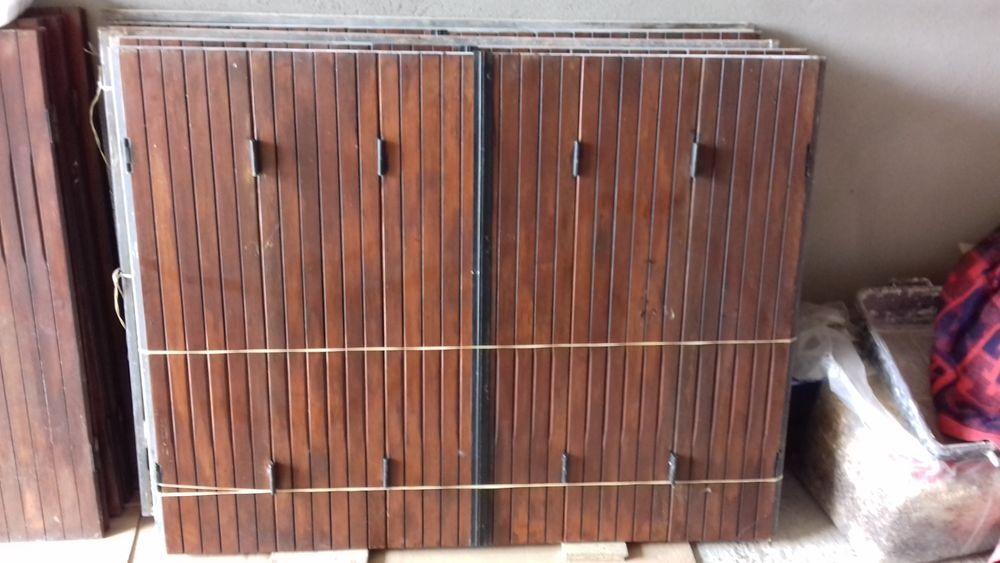 5 persiennes en bois exotique avec projection Bricolage
