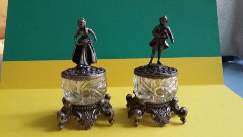 Vintage service a condiments en cristal de Bavi�re 65 Limoges (87)