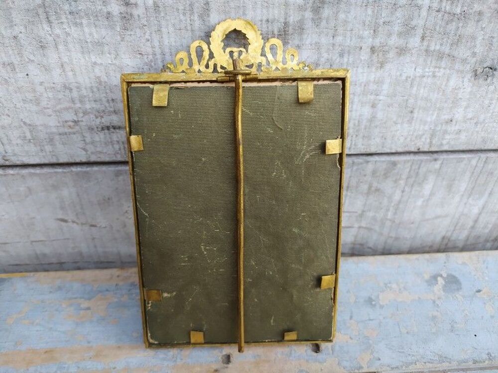 Ancien Cadre Photo Bronze Noeud Ruban Style Louis XVI
Décoration