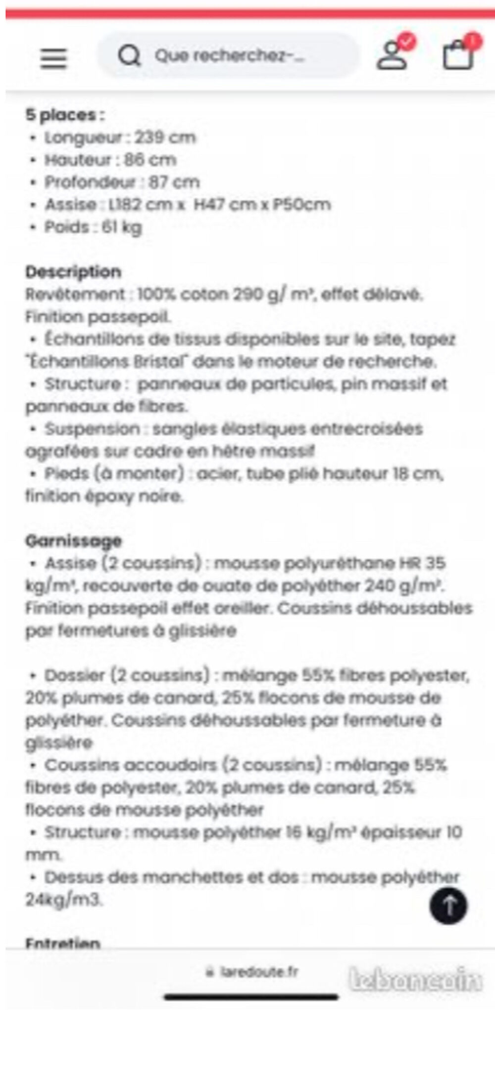 Canap&eacute; Meubles