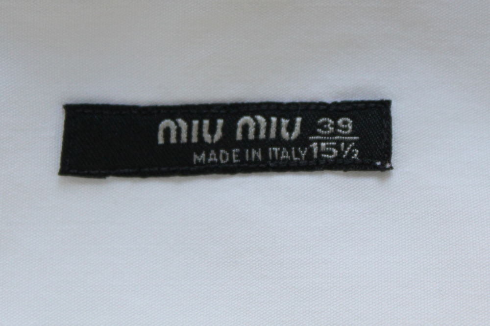 Chemise blanche MIU MIU T.39 Vêtements