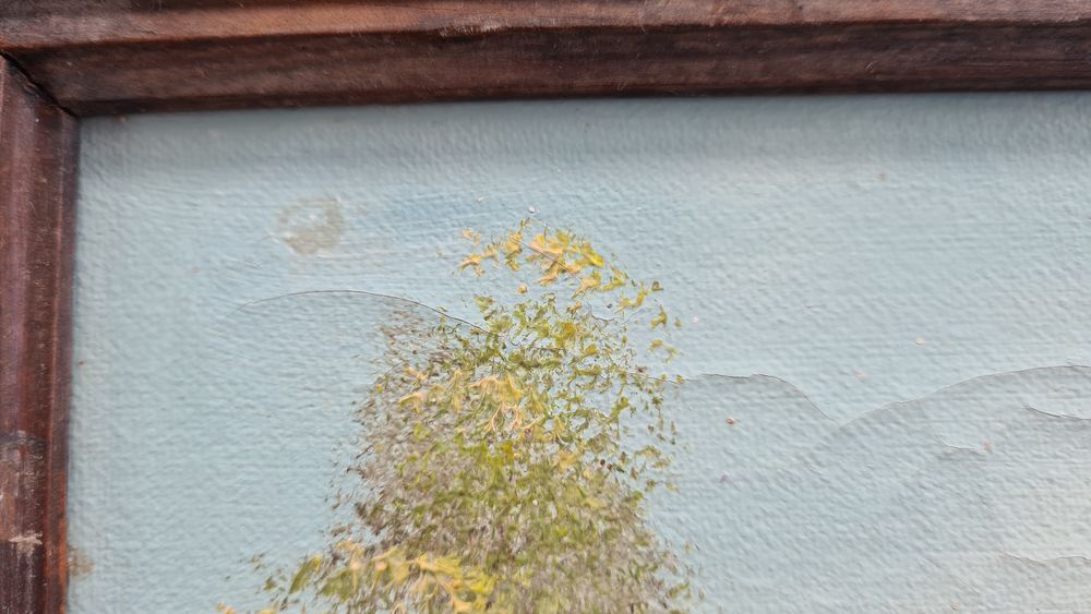 Tableau - peinture sur toile (Un peu endommag&eacute;e) Décoration