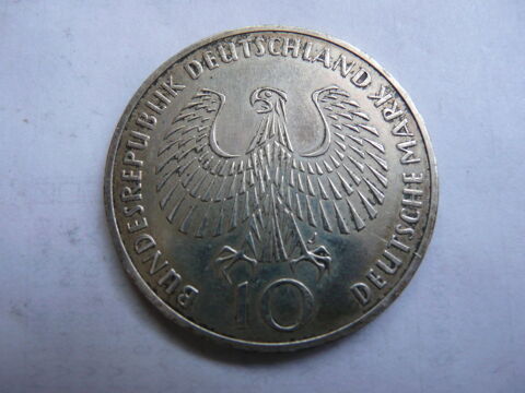 Pi�ce 10 Deutsche Marh Argent 1972 lettre  J 19 Bordeaux (33)