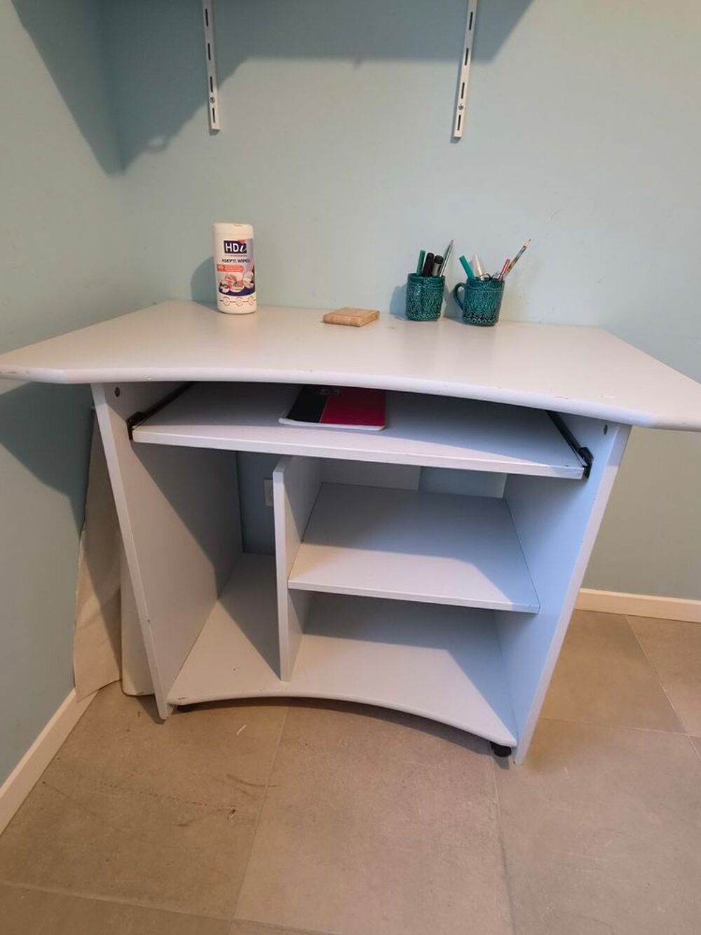 bureau informatique 
blanc
BIGANOS Meubles