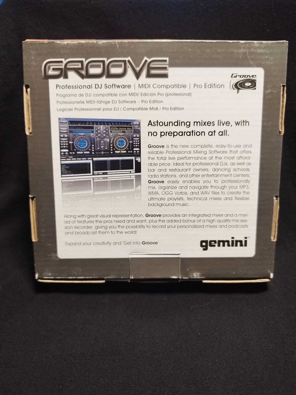 Gemini GROOVE Professional PC Mixing Software with MP3, WMA, Audio et hifi