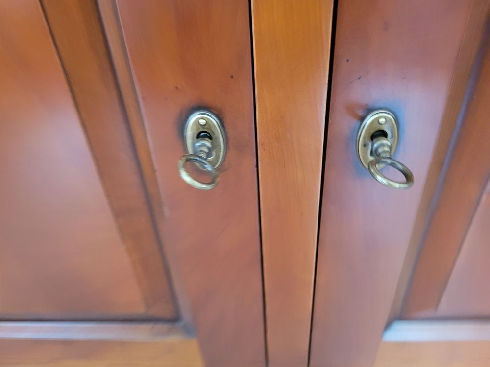 Meuble en merisier bois massif et fer forg&eacute; Meubles