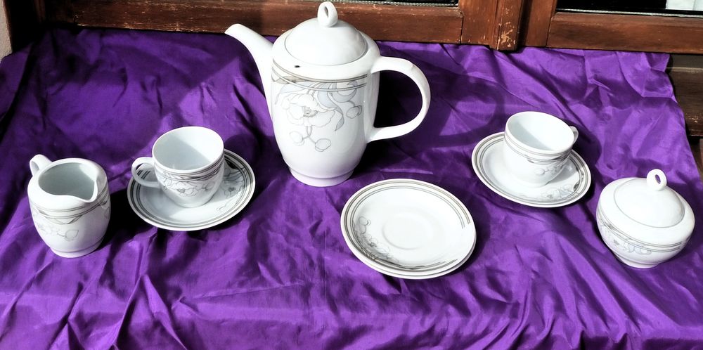 service &agrave; Caf&eacute; porcelaine origine DDR Cuisine