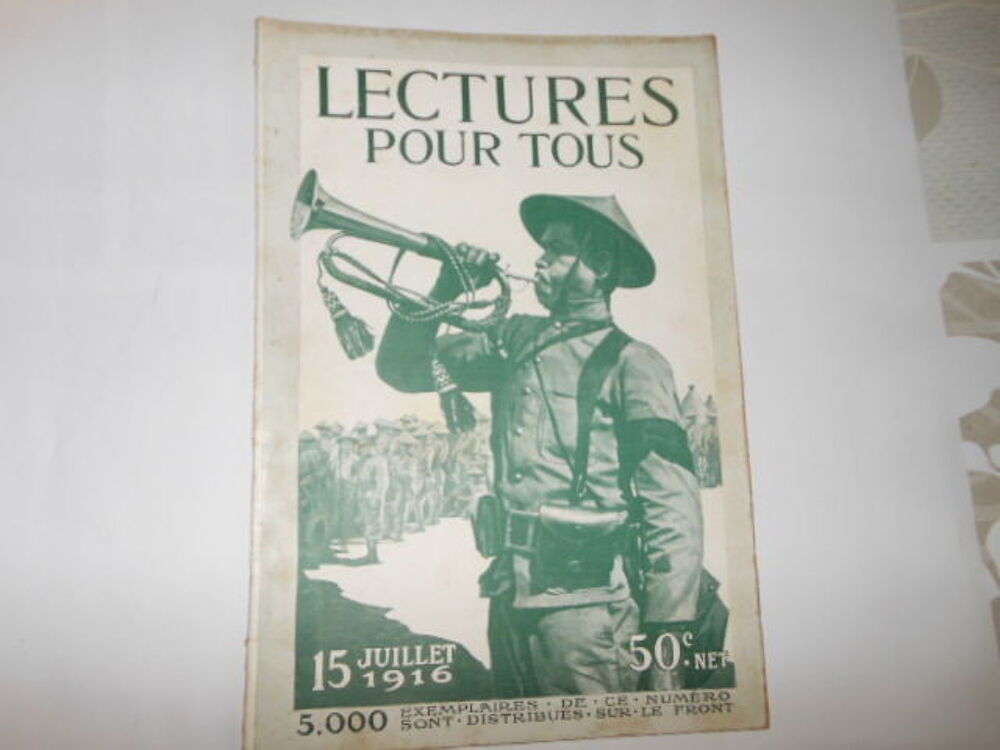 lecture pour tous du 15 juillet 1916 pa82 Livres et BD