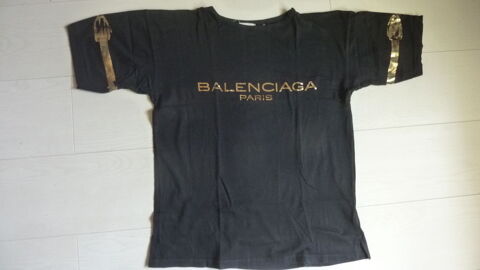 T Shirt noir Balenciaga 25 Plaisir (78)