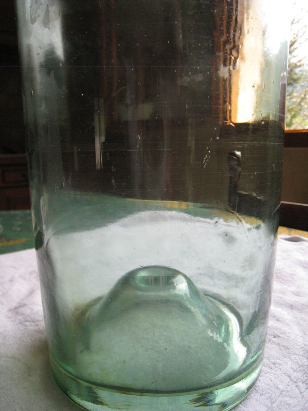 Bouteille ancienne verre souffl&eacute; 1940 Décoration