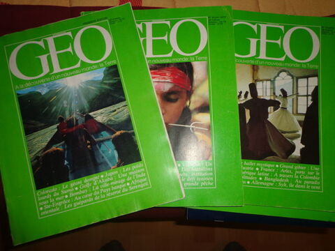 Lot de 4 magazines  GEO  (1/4/5/8) 10 Ervy-le-Châtel (10)