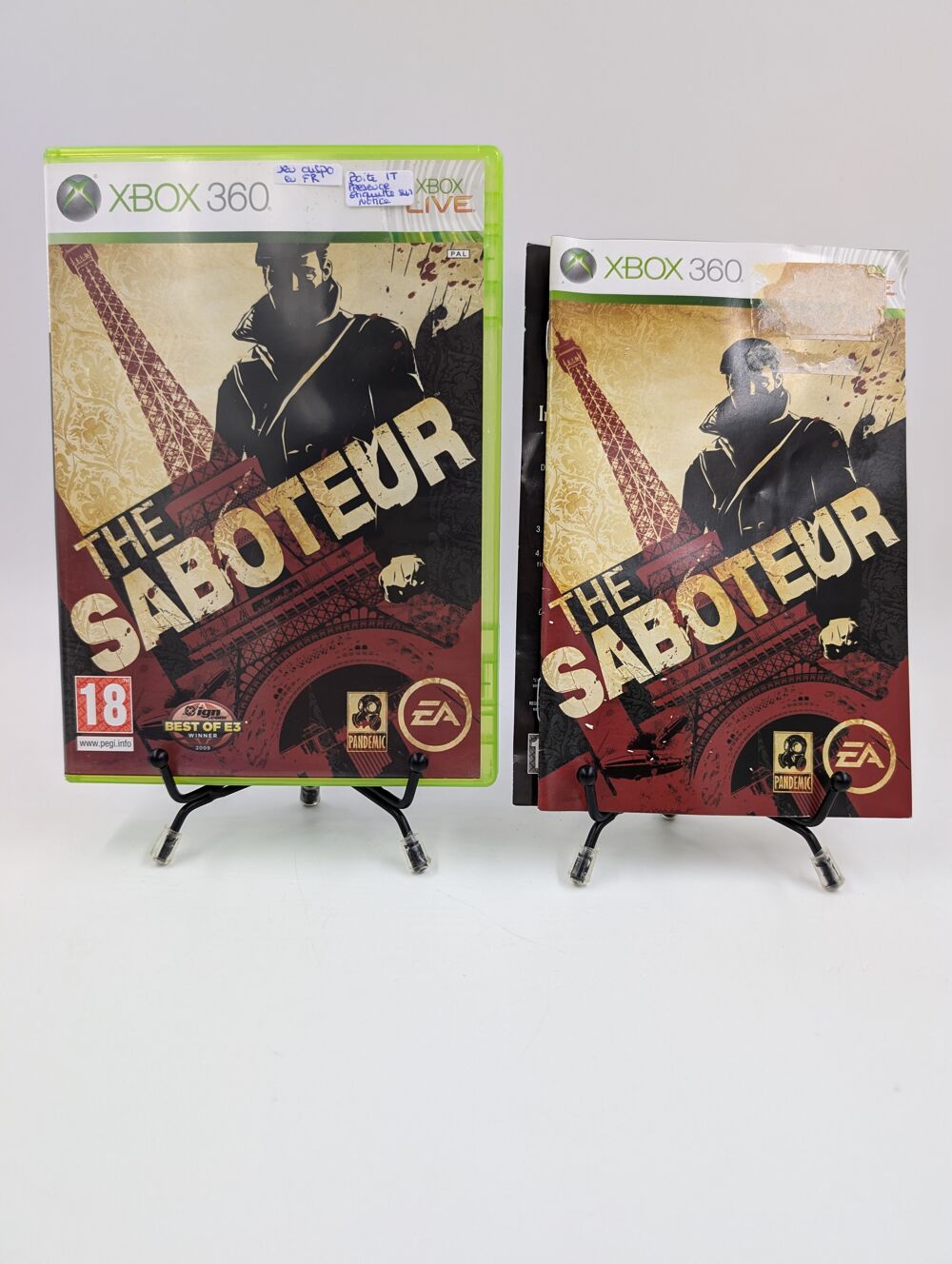 Jeu Xbox 360 The Saboteur en boite, complet boite IT jeu FR Consoles et jeux vidéos