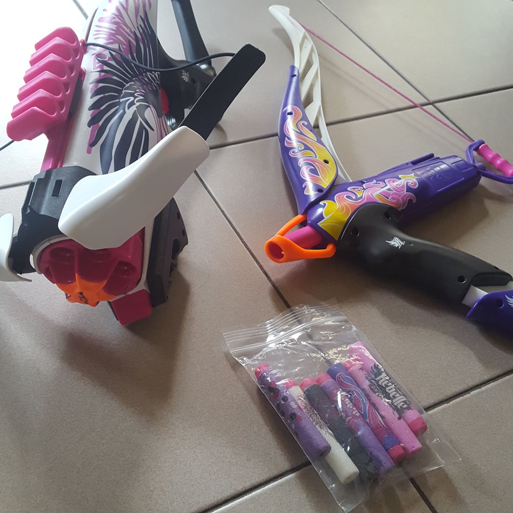 lot 2 Nerfs Rebelle un arc+ arbalette Guardian Crossbow Jeux / jouets