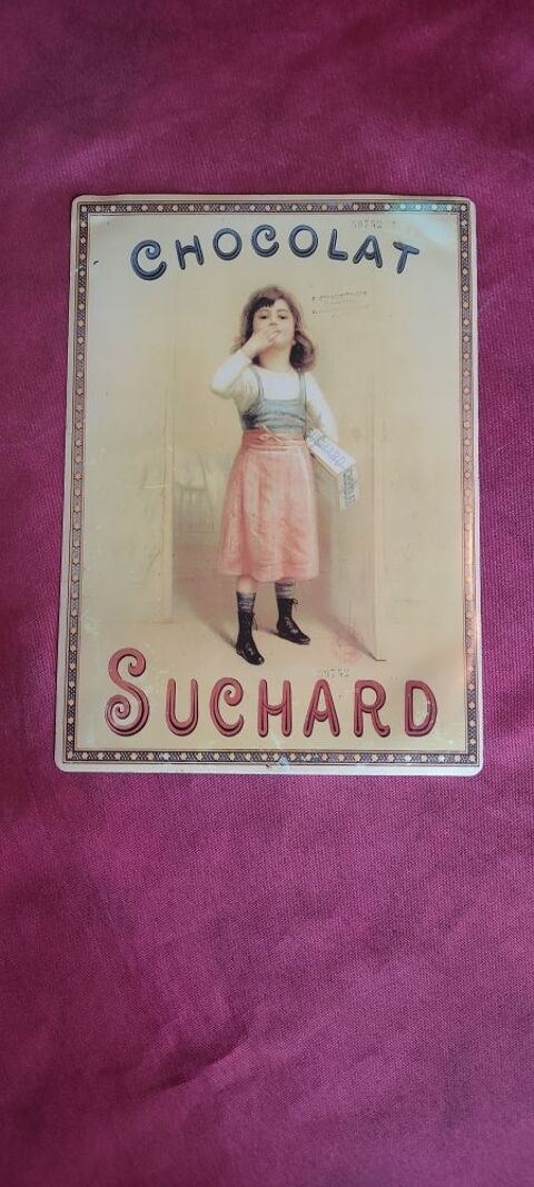 Plaque publicitaire chocolat suchard 15 Avermes (03)