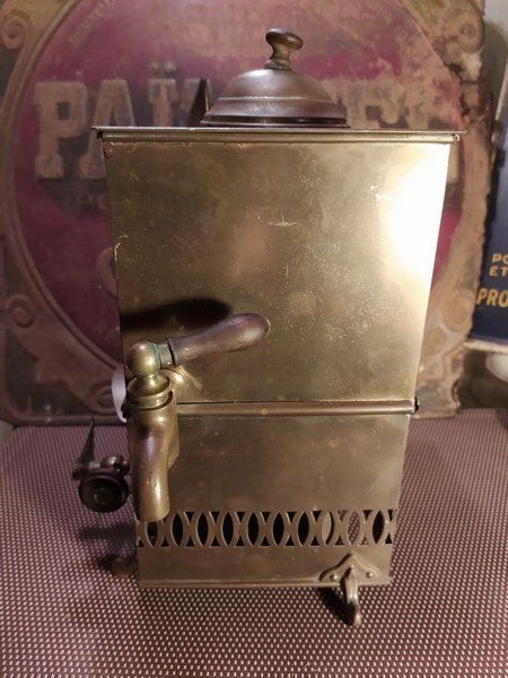 Ancien Appareil Barbier Coiffeur Aseptiseur XIXeme 