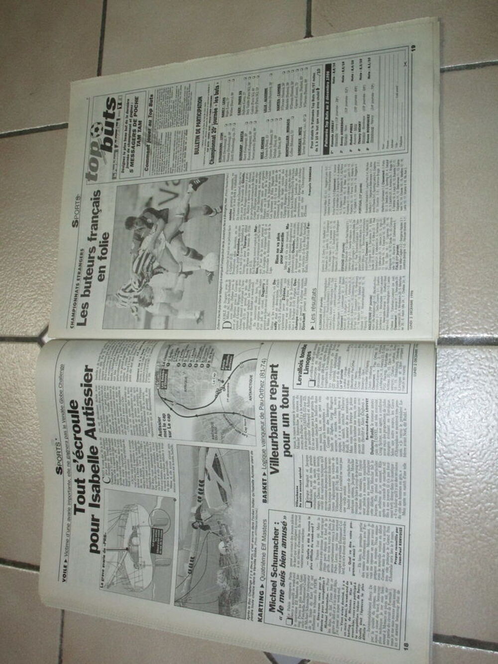  JOURNAL 1996"FRANCE GAGNE COUPE DAVIS" NOAH-FORGET-PIOLINE 