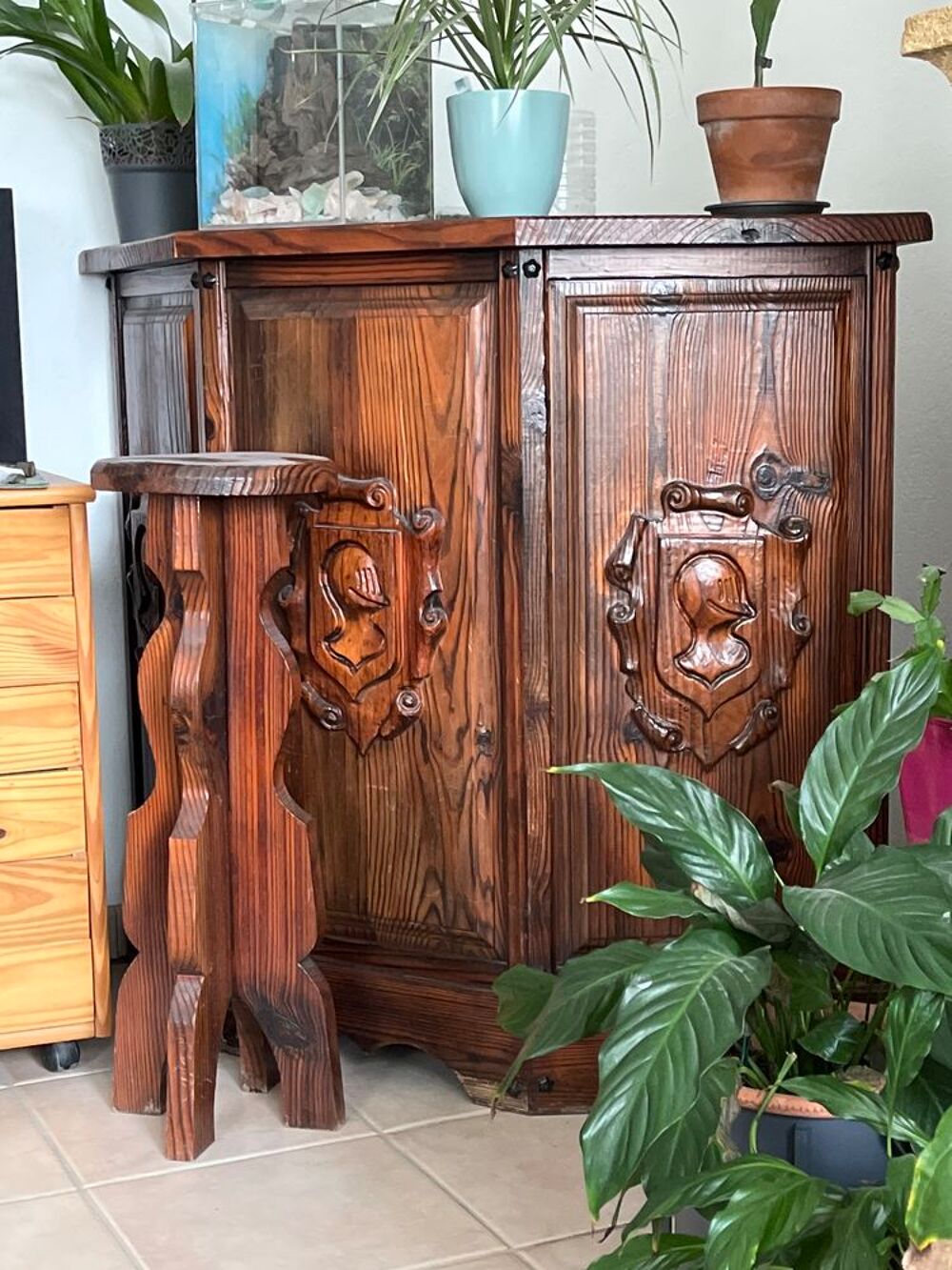 bar ancien bois massif Meubles
