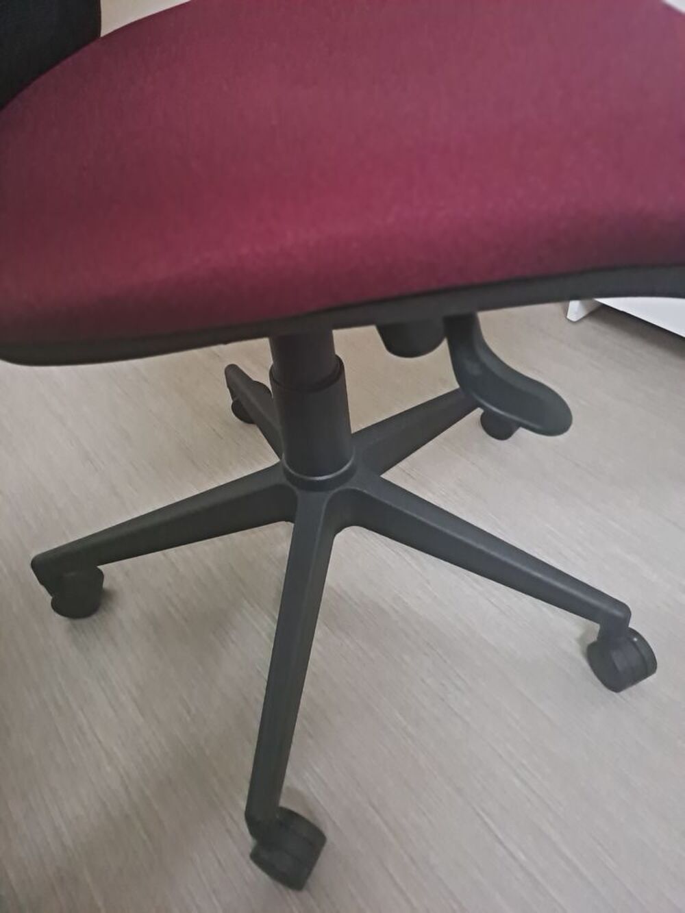 Chaise de bureau MILO, Support Lombaire, en Tissu, Bordeaux Matériel informatique