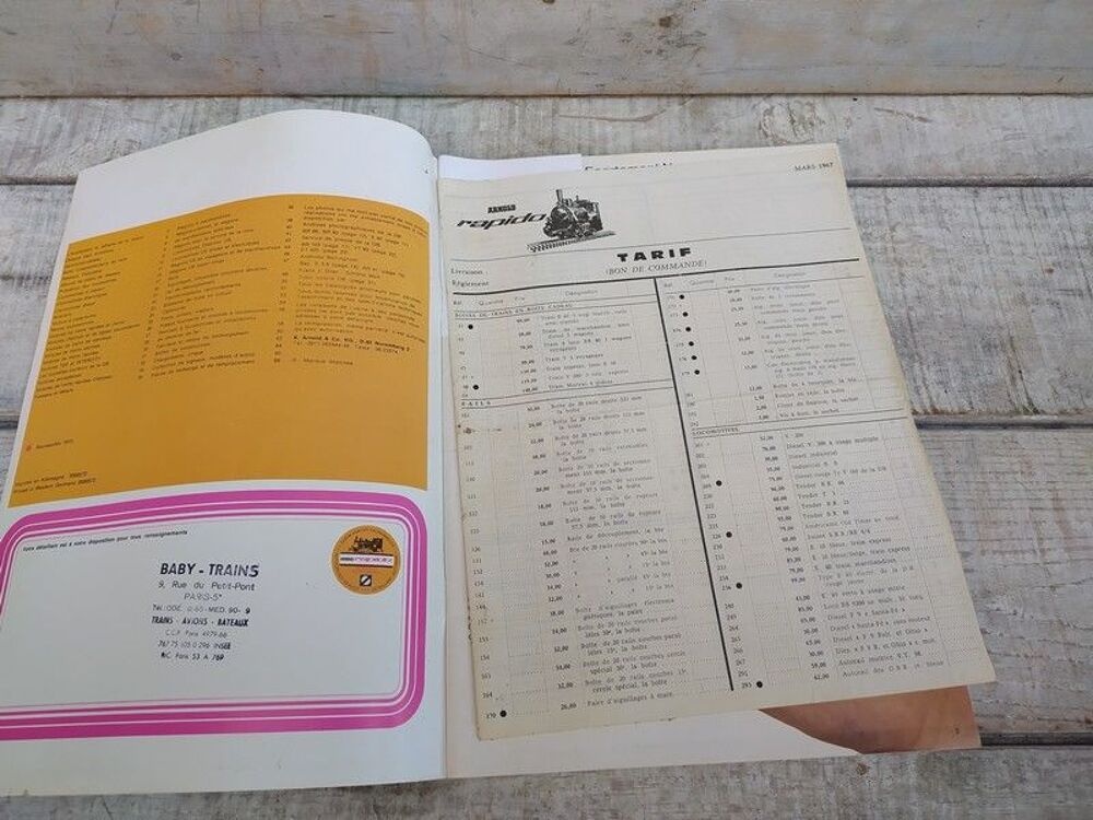 Catalogue Train Arnold Rapido 1972-1973 Jouet Maquette 