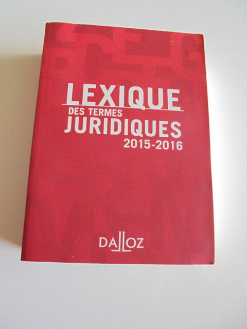 Lexique des termes juridiques (90) 10 Tours (37)
