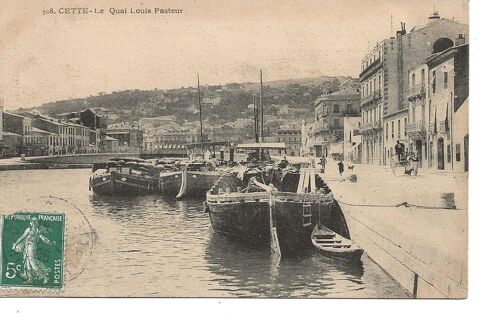 508 - CETTE - LE QUAI LOUIS PASTEUR 3 Gigean (34)