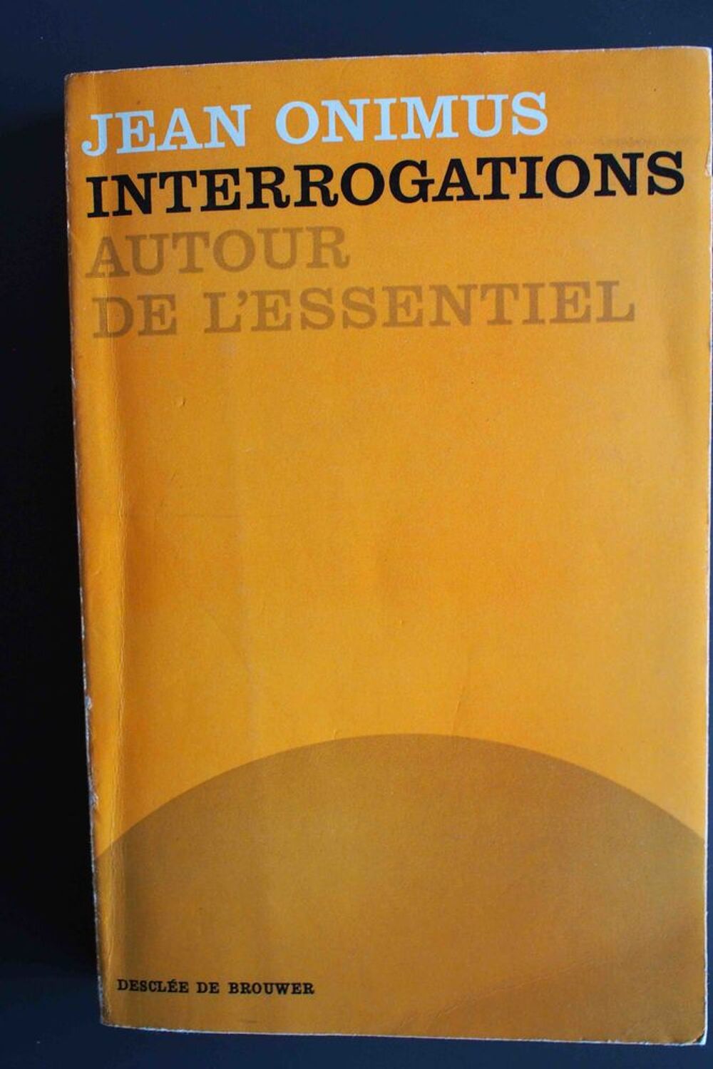 INTERROGATIONS AUTOUR DE L'ESSENTIEL Livres et BD